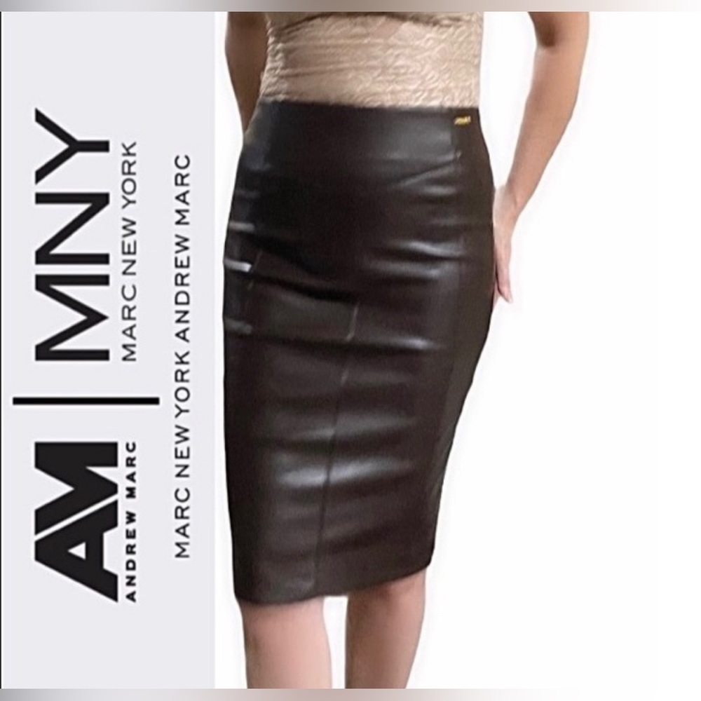 NWT leather look skirt size XL